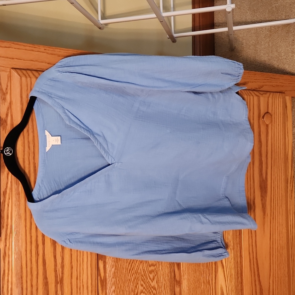 Caslon cotton gauze popover
